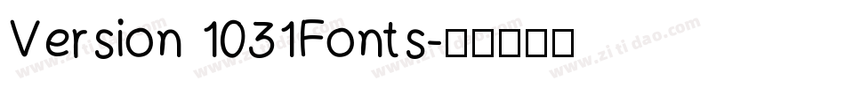 Version 1031Fonts字体转换